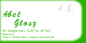 abel glosz business card